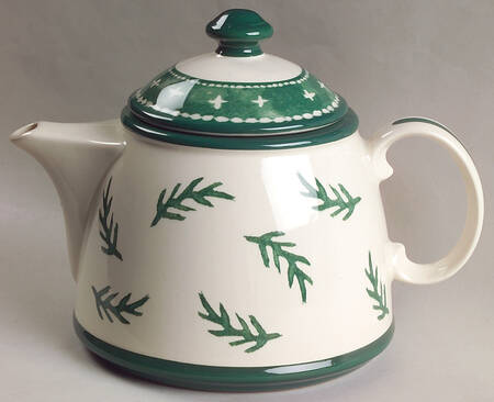 Nordic Knits Green Teapot & Lid