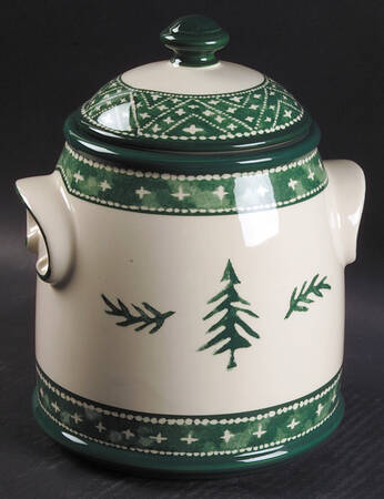 Nordic Knits Green Cookie Jar & Lid