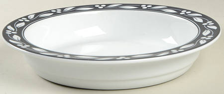 Aalborg (White & Blue Berries) Rim Soup Bowl