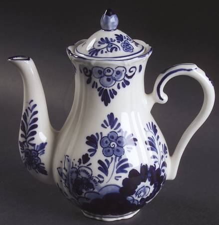 Delft Blue Mini Coffee Pot & Lid