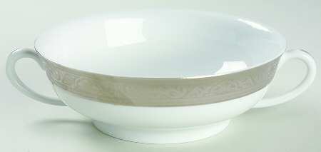 Trianon Platinum Flat Cream Soup Bowl