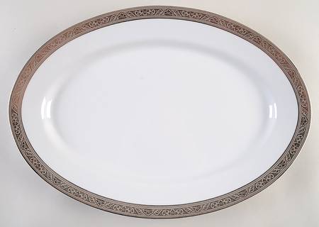 Trianon Platinum 16" Oval Serving Platter