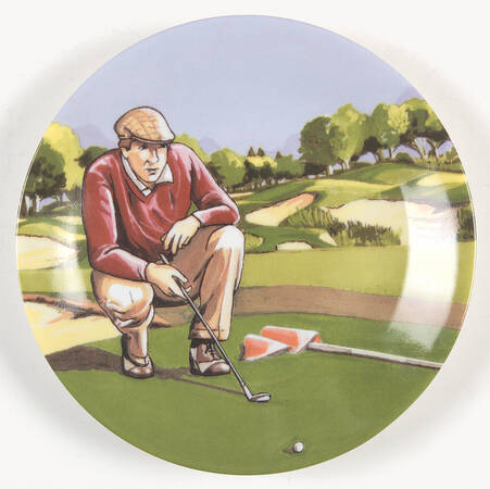 Golfers Canape Plate