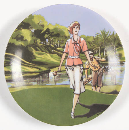 Golfers Canape Plate