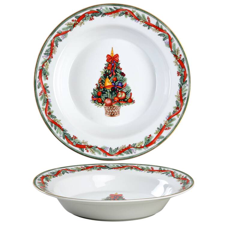 Nordic Holiday (Fruit Tree) Rim Soup Bowl by Dansk