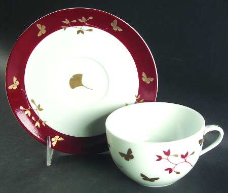 Ginkgo Breakfast Cup & Saucer Set