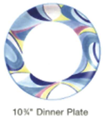 Thoroughly Modern Mod Dinner Plate