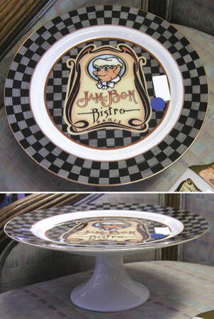 Jam Bon Footed Cake Plate