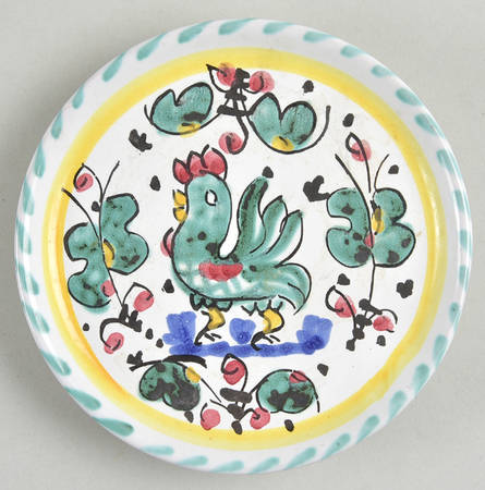 Green Rooster (Orvieto) Coaster