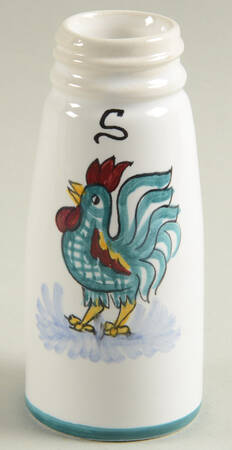 Green Rooster (Orvieto) Salt Shaker No Metal Lid