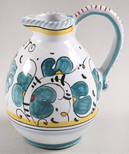 Green Rooster (Orvieto) Vinegar Cruet No Stopper