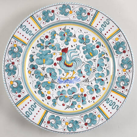 Green Rooster (Orvieto) Service Plate (Charger/Platter)