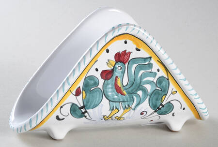 Green Rooster (Orvieto) Napkin Holder