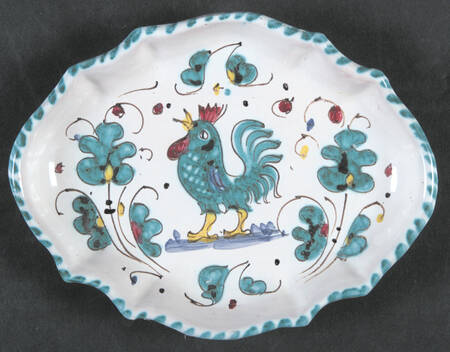 Green Rooster (Orvieto) Soap Dish