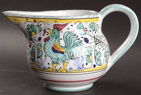 Green Rooster (Orvieto) 32 Oz Pitcher