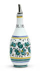 Green Rooster (Orvieto) Oil Or Vinegar Cruet and Stopper