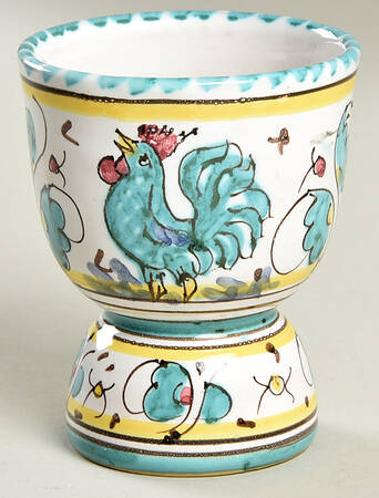 Green Rooster (Orvieto) Double Egg Cup