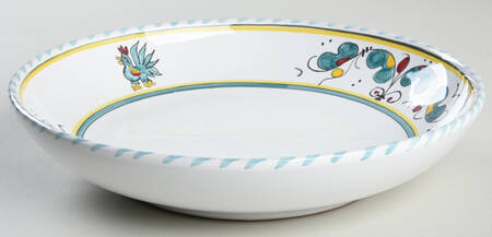 Green Rooster (Orvieto) 10" Individual Pasta Bowl