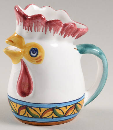 Green Rooster (Orvieto) Figural Creamer