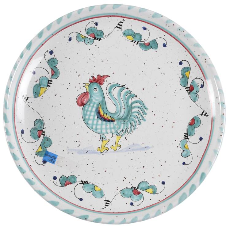 Green Rooster (Orvieto) Dinner Plate