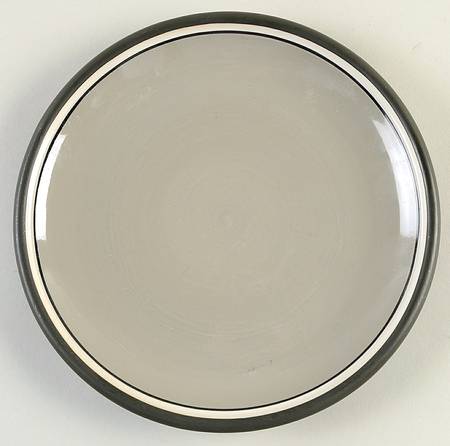 Stacking Stripe Dove Grey Salad Plate