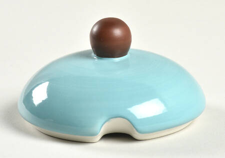 Stacking Stripe Teal Lid for Sugar Bowl