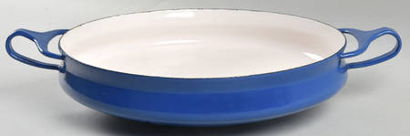 Bistro Enamel Blue 10" Metal Buffet Server