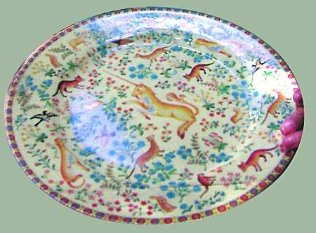 Dame a la Licorne (Restaurant) Chop Plate (Round Platter)