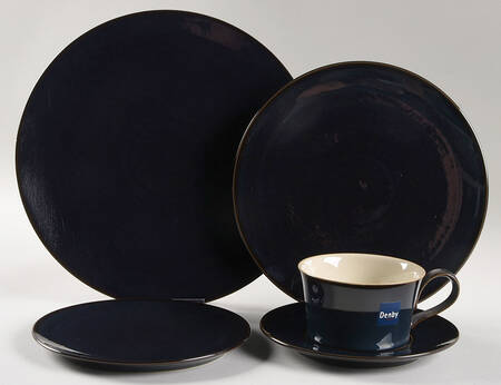Drama Blue 5 Piece Place Setting
