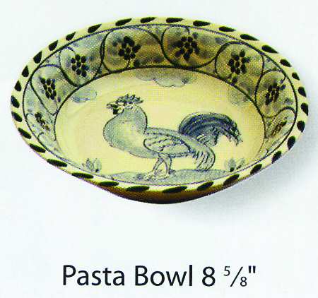 Rooster 8" Individual Pasta Bowl