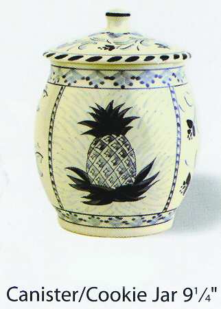 Pineapple Cookie Jar & Lid