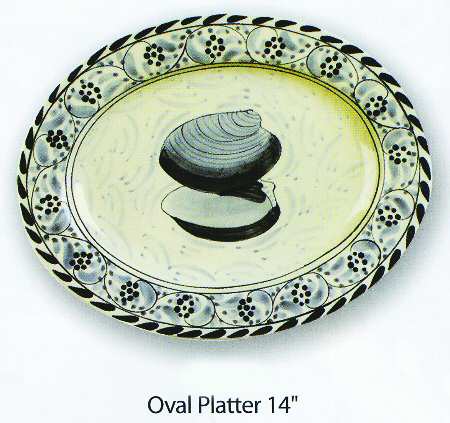 Clam 14" Oval Serving Platter