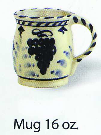 Grape & Floral Mug