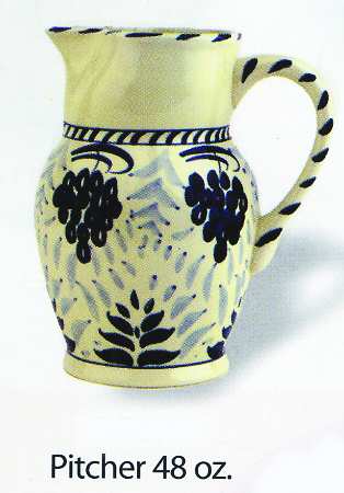 Grape & Floral 48 Oz Pitcher