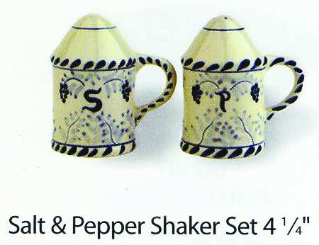 Grape & Floral Salt & Pepper Set