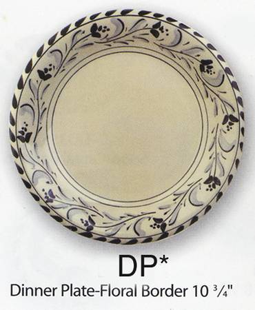 Grape & Floral Dinner Plate