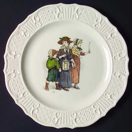 Kate Greenaways Almanack Dinner Plate