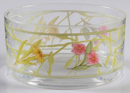 Cafe Floral 5" Wide Deep Acrylic Bowl