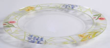 Cafe Floral Acrylic Dinner Plate