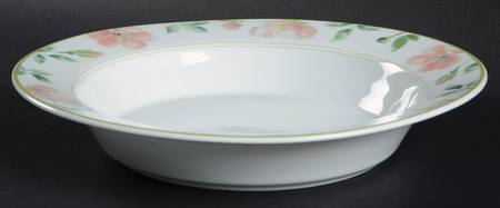 Peonies Rim Soup Bowl