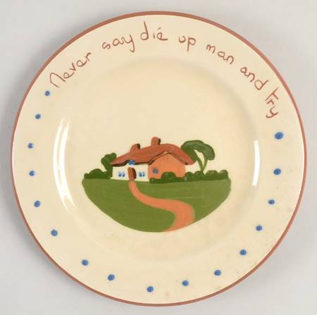 Torquay Devon Motto Ware Bread & Butter Plate
