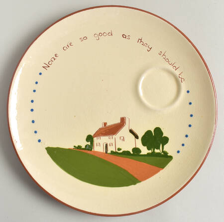 Torquay Devon Motto Ware Snack Plate