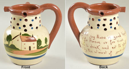 Torquay Devon Motto Ware Puzzle Jug