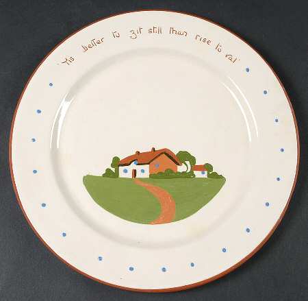 Torquay Devon Motto Ware Dinner Plate