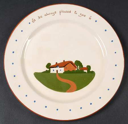 Torquay Devon Motto Ware Dinner Plate