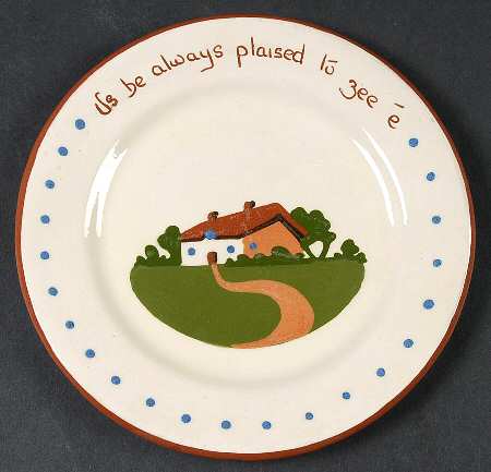 Torquay Devon Motto Ware Bread & Butter Plate
