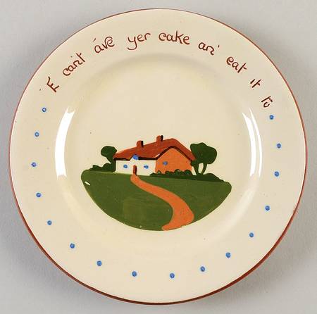 Torquay Devon Motto Ware Bread & Butter Plate