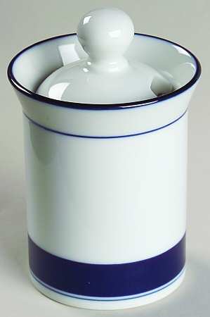 Allegro Blue (Japan) Sugar Bowl & Lid