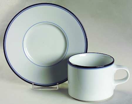 Allegro Blue (Japan) Flat Cup & Saucer Set