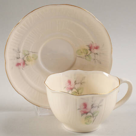 Irish Rose Flat Cup & Saucer Set